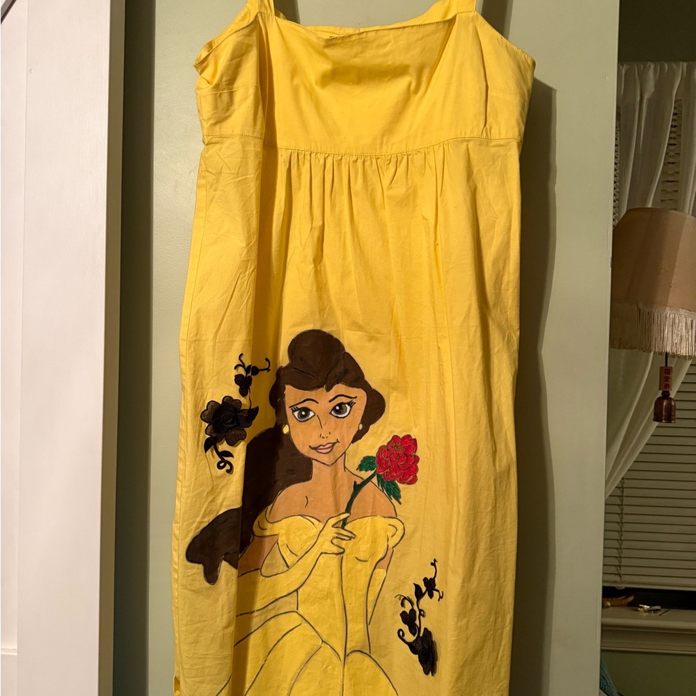 Hand painted Belle dress